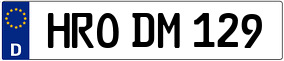 Trailer License Plate